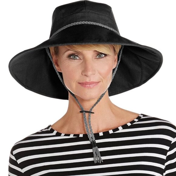 Coolibar Black Gardening Sun Hat - Large/XLarge - Picture 1 of 7